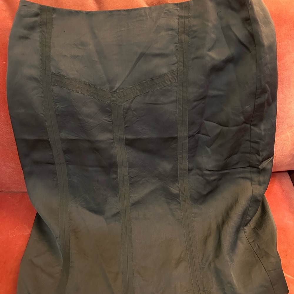 Banana Republic Silky Charcoal Skirt